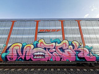 Street-Art an Zügen 