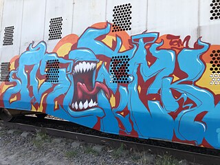 Street-Art an Zügen 