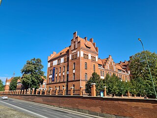 Backsteinarchitektur in Klaipėda. Kasernen-Komplex (heute Universität Klaipėda)