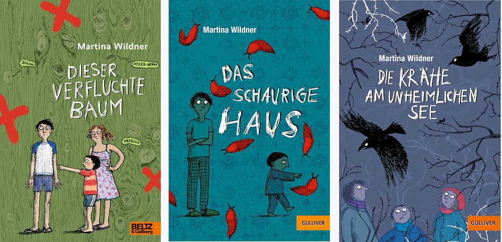 In Martina Wildners „Allgäu-Grusel-Trilogie“ geht es um Kinder, die befürchten, zu einem Baum zu mutieren, um unheimliche Häuser und furchteinflößende Seen.