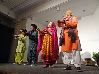 The GRIPS Theatre Pakistan, which introduced the GRIPS concept in Pakistan in the 1980s, at a 2012 performance in the Goethe-Institut Karachi. 
