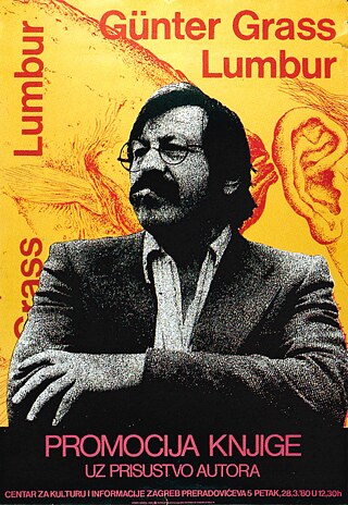 Günter Grass reads at the Goethe-Institut Zagreb in March 1980. 