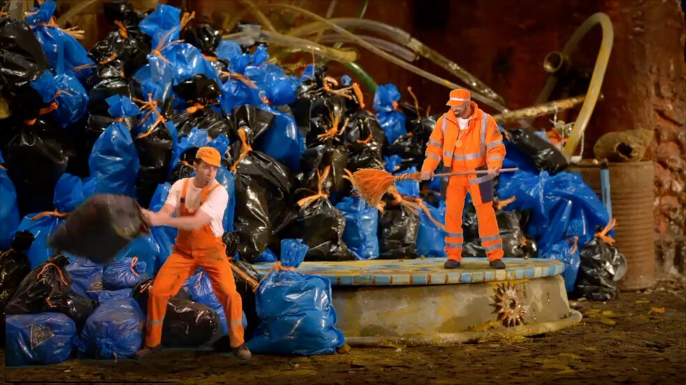 Eine Szene aus "Zauberlehring"