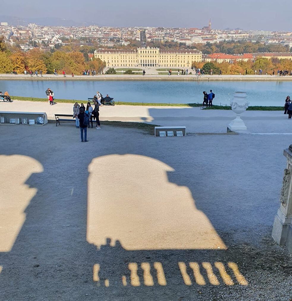 Blick auf das Schloss Schönbrunn