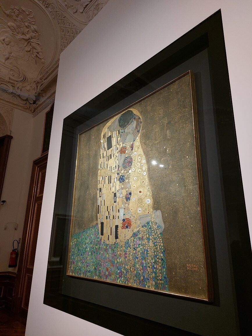 „Der Kuss“ von Gustav Klimt im Schloss Belvedere 