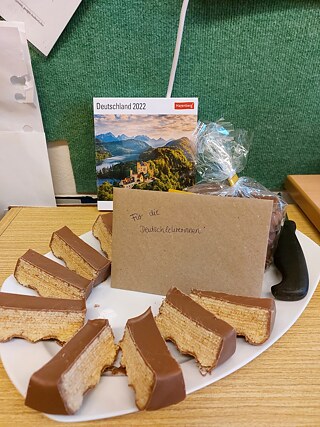 Verabschiedung mit Baumkuchen aus Deutschland