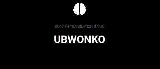 Ubwonko. English Translation: Brain.