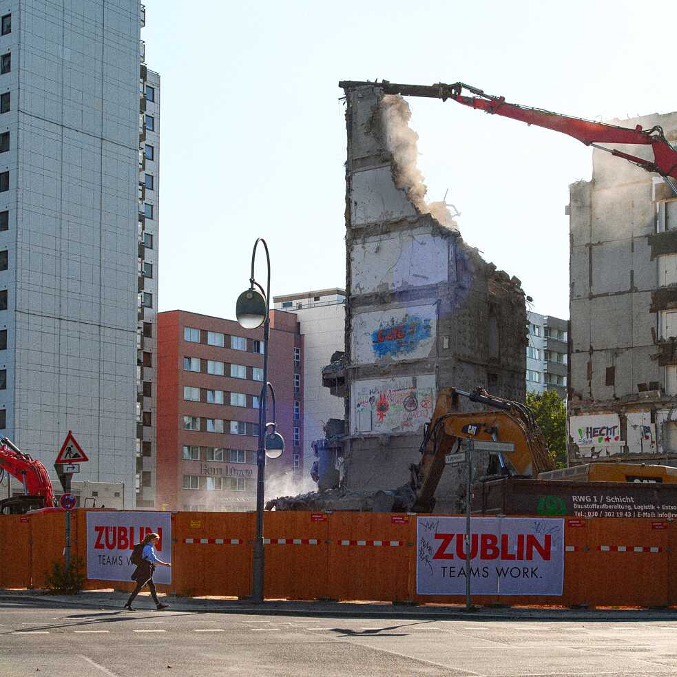 Construction in Charlottenburg in Berlin