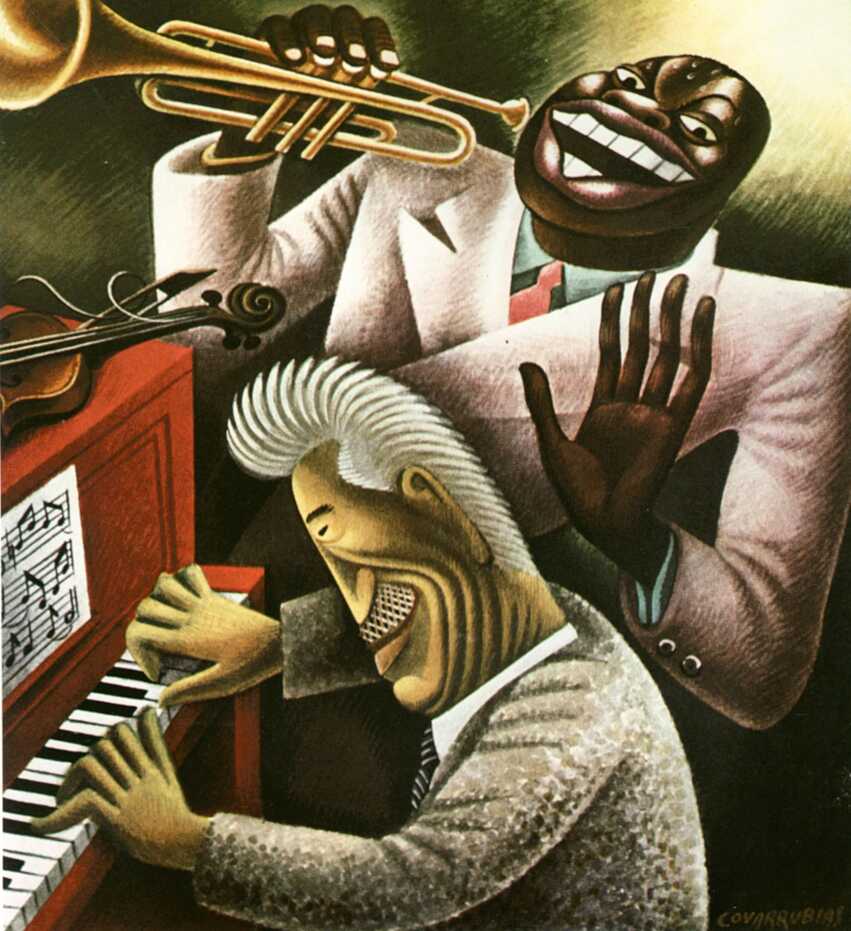 Rassismus – Karikatur für das Magazin „Vanity Fair“, gemalt von Miguel Covarrubias