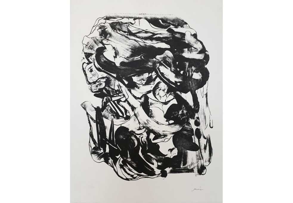 Lithography “Lines III” by Marije Jenssen