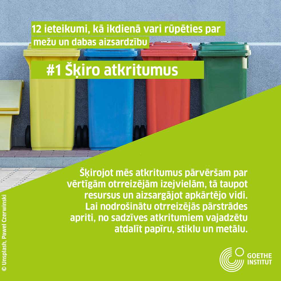 #1 Šķiro atkritumus
