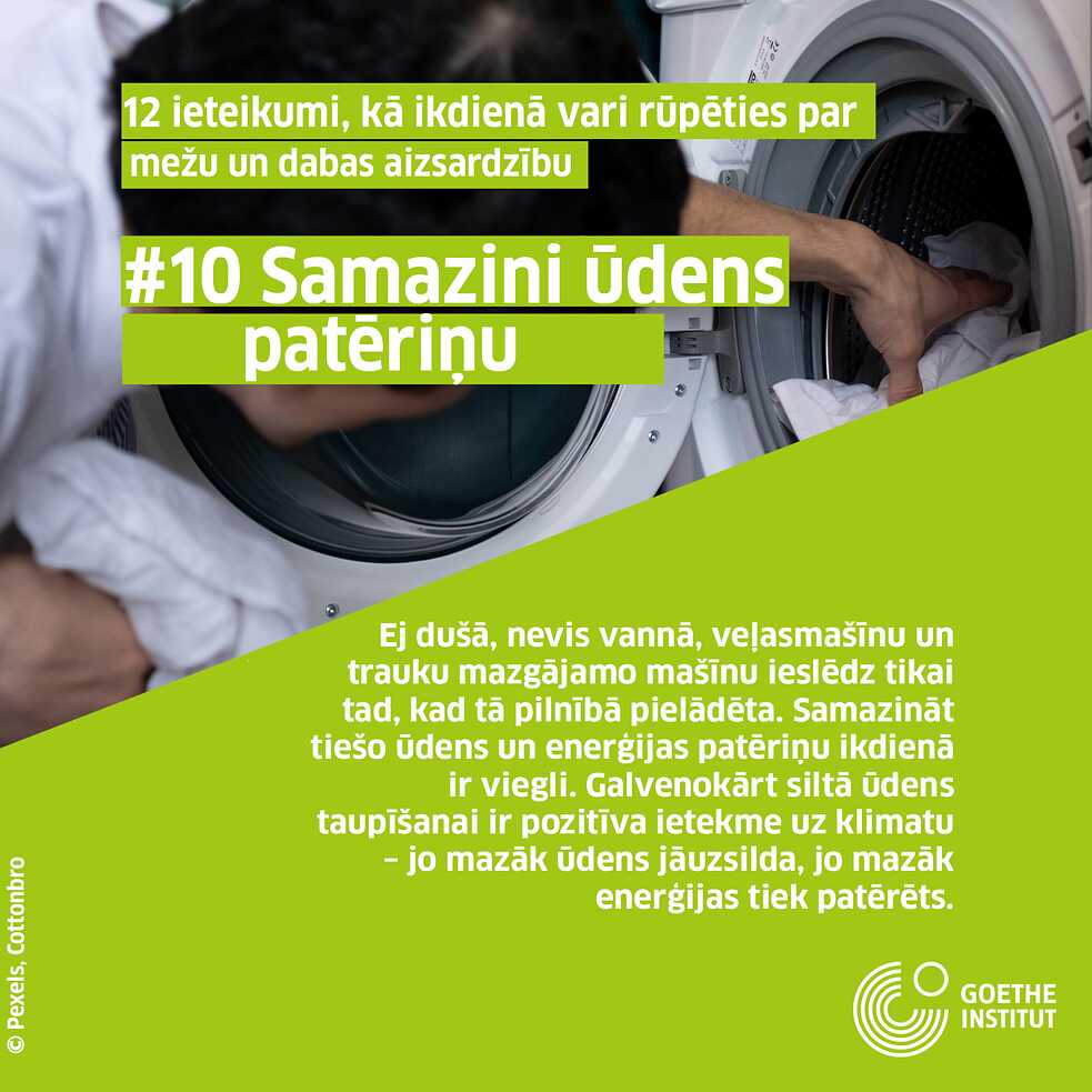 #10 Samazini ūdens patēriņu