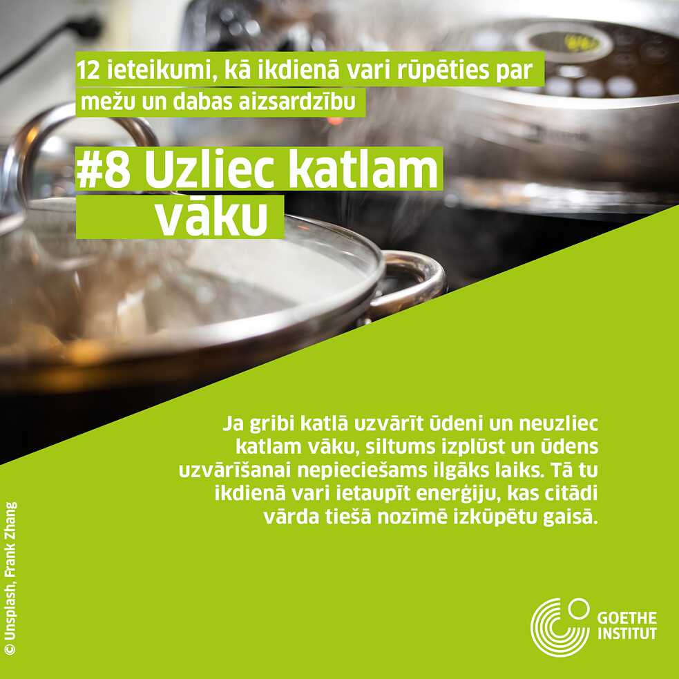 #8 Uzliec katlam vāku