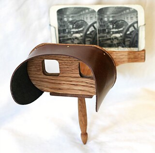 Das Holmes Bildstereoskop, die populärste Version dieses Geräts im 19. Jahrhundert
