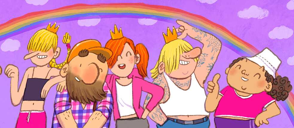 The comic scene in Germany has become more diverse and professional: Characters from ”Power Prinzessinnen Patrouille” (Power Princesses Patrol) and ”Mauer, Leiter, Bauarbeiter” (Wall, Ladder, Builder) by Berlin illustrator Mawil.