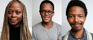 Godisamang Khunou, Sechaba Lengane und Thami Mazibuko (v.l.n.r.)