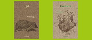 Book covers: Igel & Faultiere