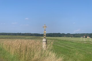 Wegkreuze sind ein häufiges Bild in der Lausitz 