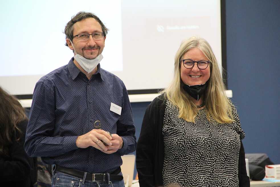 Veikko Frauenstein und Christiane Bolte-Costabiei haben für das Goethe-Institut das Projekt ausgearbeitet und geleitet