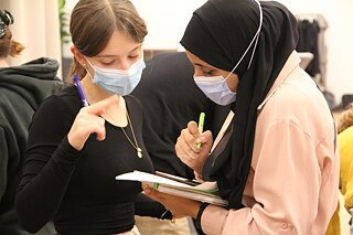 Moment des Austauschs