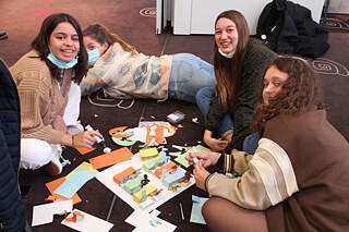 Die Schülerinnen aus Albufeira im Süden Portugals 