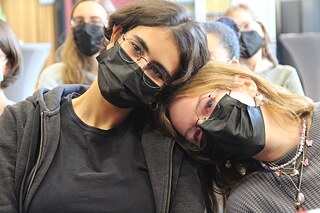 Moment der Entspannung während der Abschlussveranstaltung