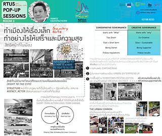 RTUS Knowledge Market Pop-Up Sessions: วันเสาร์ที่ 16 ตุลาคม 2564