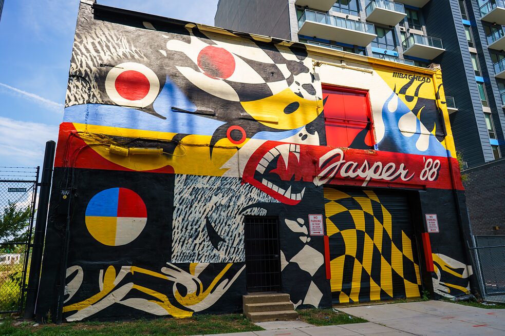 Mural von Baghead, aka Joshua Hall