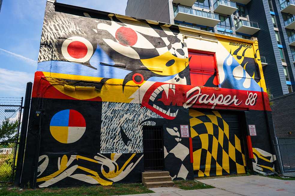 Mural von Baghead, aka Joshua Hall