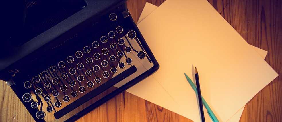 Old typewriter, vintage image