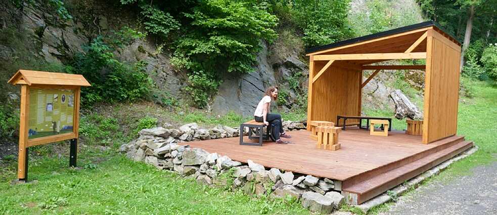 Goethova terasa a turistické odpočívadlo 