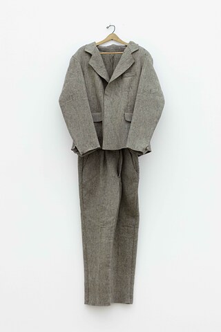 Felt suit on a hanger. 194 x 64 x 20 cm Private collection of Nationalgalerie - Staatliche Museen zu Berlin 