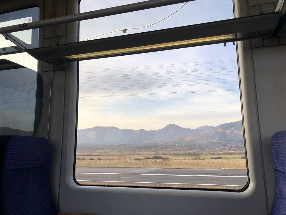 Aussicht auf die Berge bei Sibiu