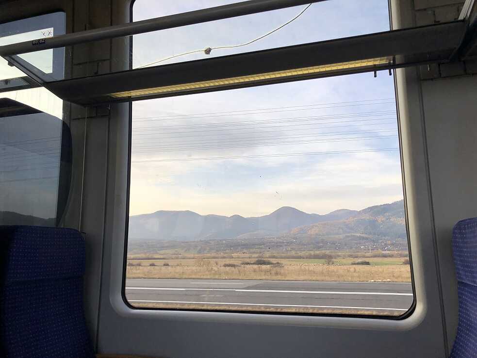 Aussicht auf die Berge bei Sibiu