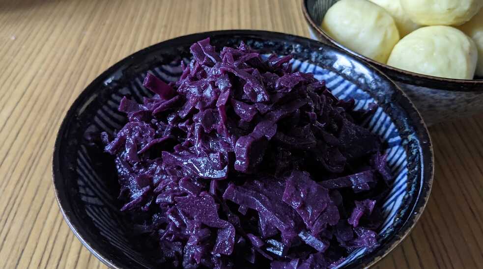 Rotkohl close