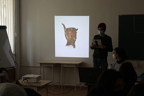 Präsentation der eigenen Bilder