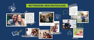 Collage mit Fotos und Texten zum Wettbewerb "Mein Deutschland"