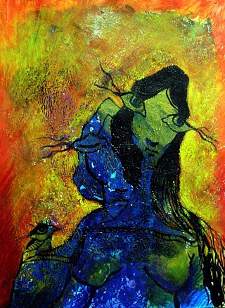 Gezeigt wird ein Gemälde des Künstlers Awder Osman.