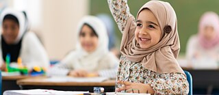 ein Mädchen beim Unterricht