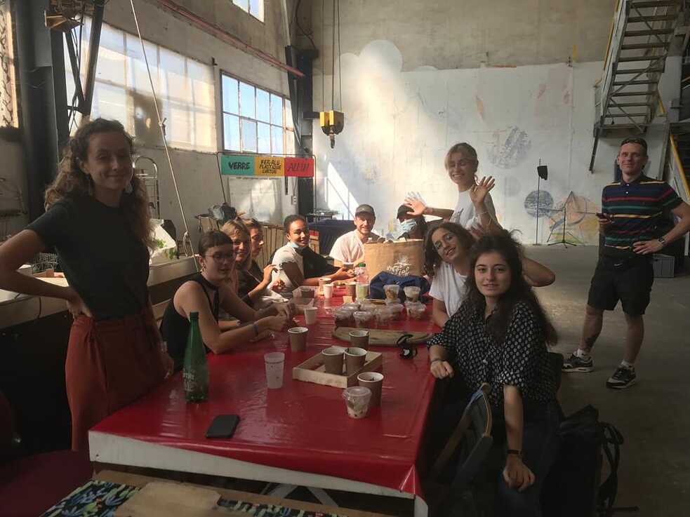 Mittagessen der Gruppe "Une ville pour tou·te·s"