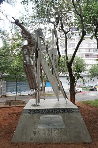 Monumento inaugurado en São Paulo en 2020 en honor a Joaquim Pinto de Oliveira, conocido como Tebas