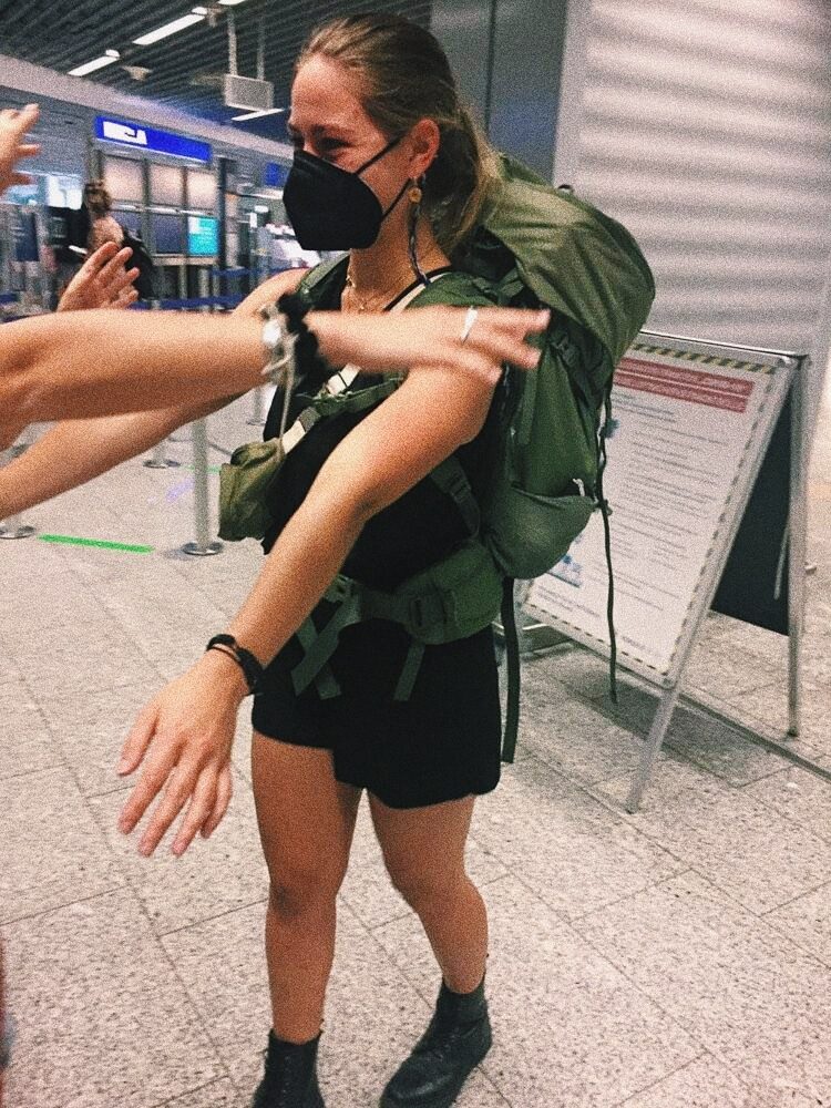 Abschied in Frankfurt