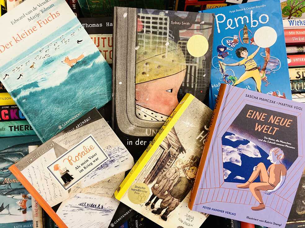 Einige Bücher, die beim DJLP 2021 nominiert und ausgezeichnet wurden