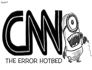 Latitude – Karikatur mit Text „CNN The Error Hotbed“