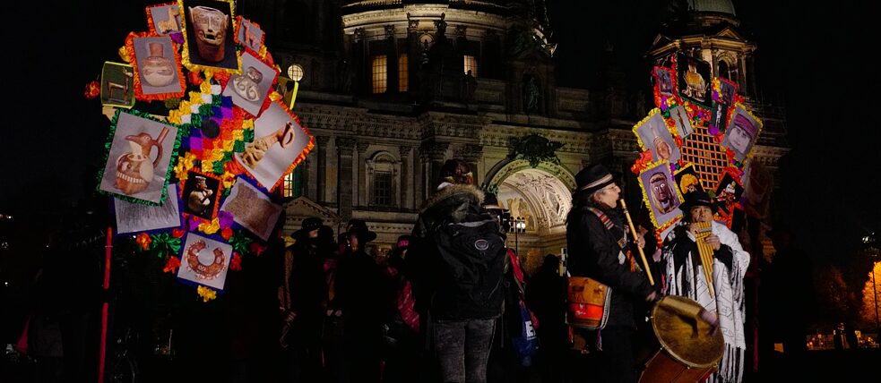 Decolonisation: Humboldthuaca, ritual en resistencia, Museumsinsel Berlin, 31 de octubre de 2019