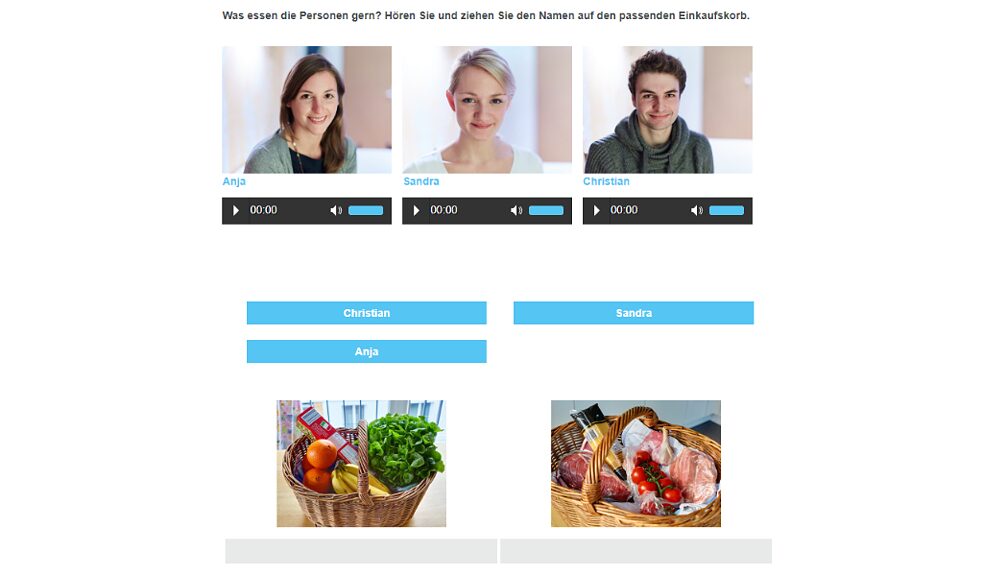 Harjoittele kuuntelua, lukemista ja kirjoittamista monipuolisten harjoitusten avulla.