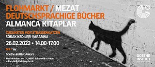 Plakat mit Katzenabbildung