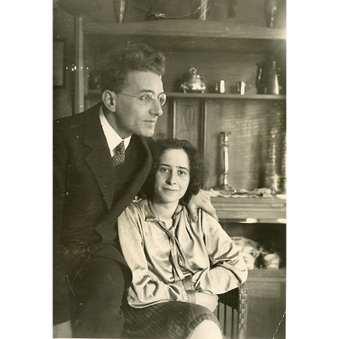 Hannah Arendt with her first husband Guenther Anders-Stern, circa 1929.