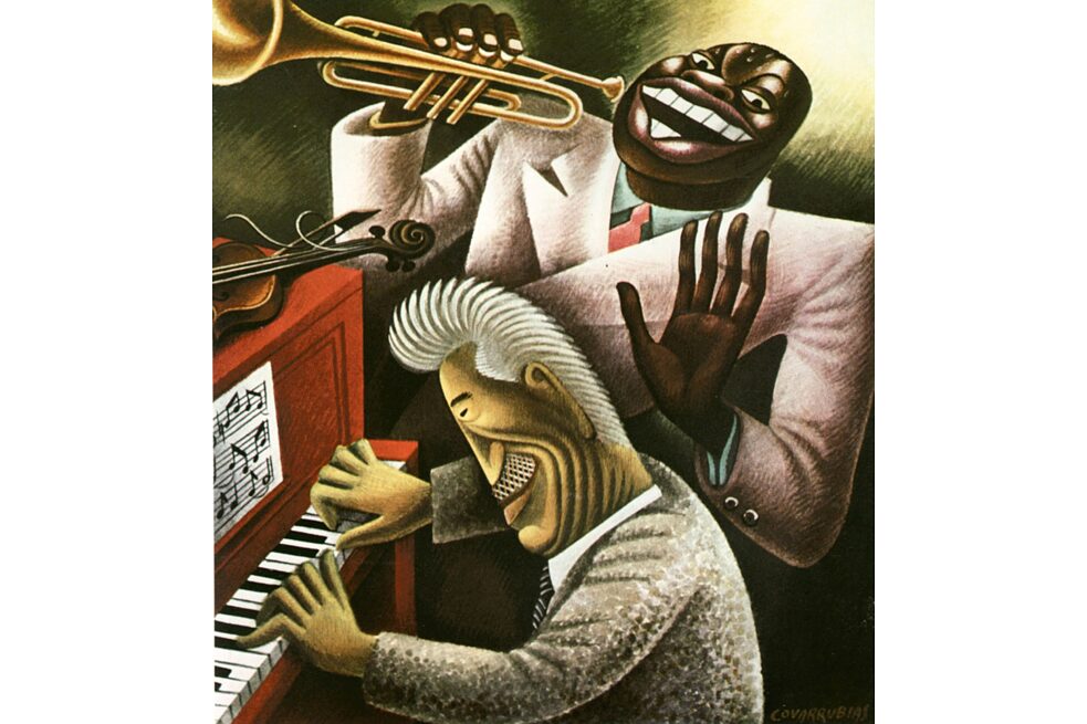 Racism – Caricature for “Vanity Fair” magazine, painted by Miguel Covarrubias