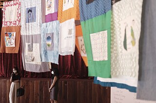 On every Friday during the festival Anushka Rajendran and Natasha Ginwala take visitors on a walk through the exhibition chapters of Language is Migrant at the Colombo Public Library and Rio Complex.  Photography: Shehan Obeysekara